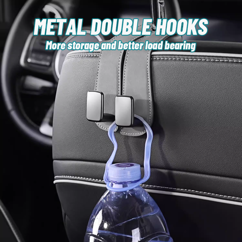 Double rear hook for car seat