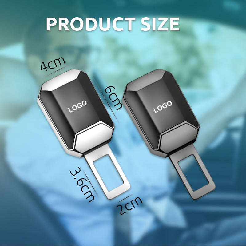 Boucle d'extension de ceinture de sécurité automobile en alliage de zinc