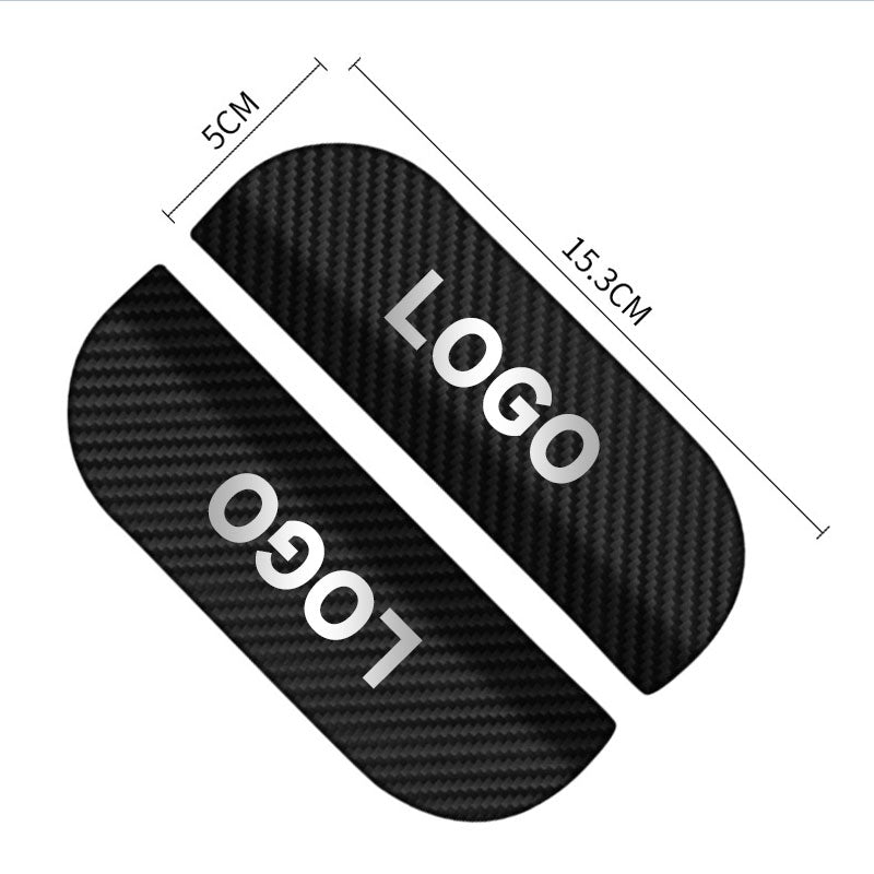 Pare-pluie pour rétroviseur en fibre de carbone (1 paire)