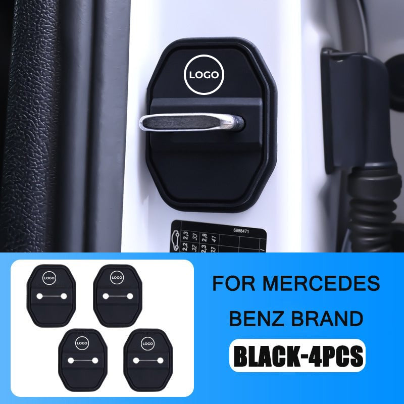 Couvercle de protection en silicone pour loquet de porte de voiture (4 pièces)