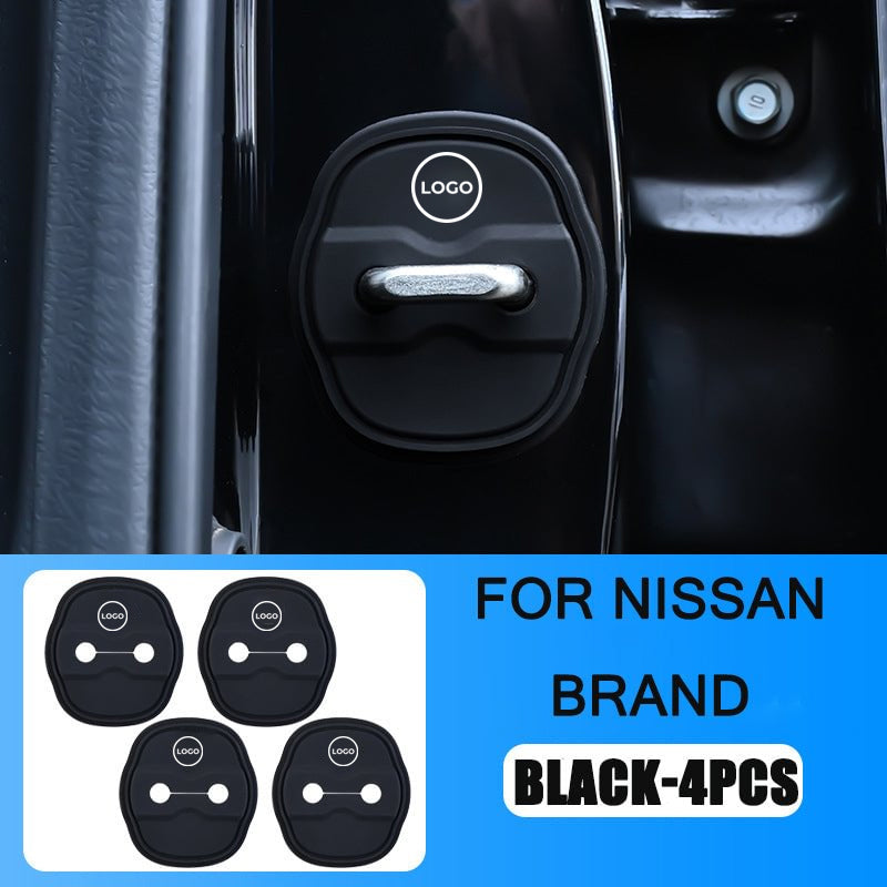 Couvercle de protection en silicone pour loquet de porte de voiture (4 pièces)