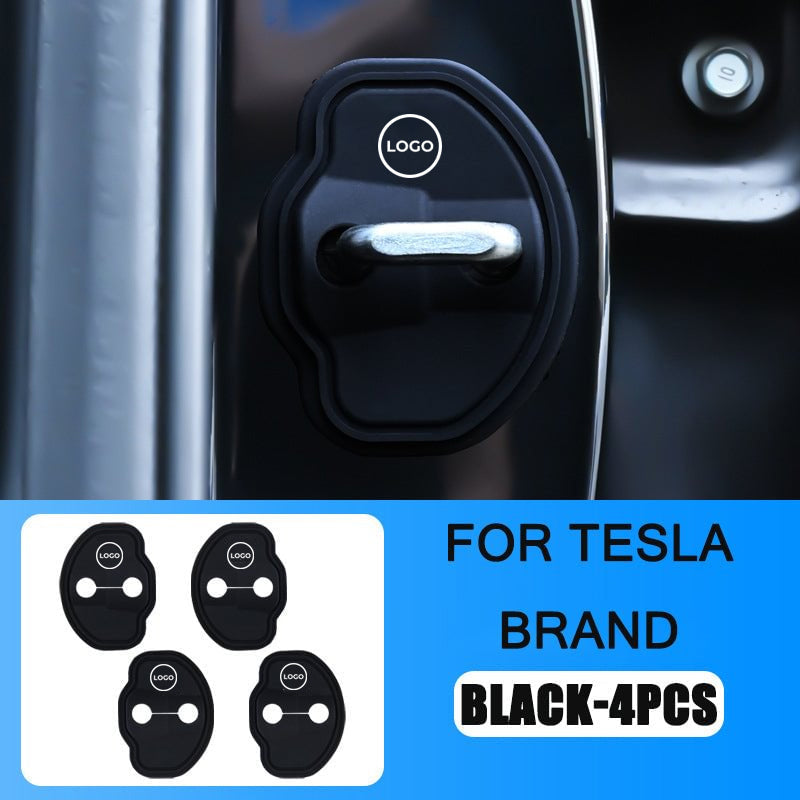 Couvercle de protection en silicone pour loquet de porte de voiture (4 pièces)