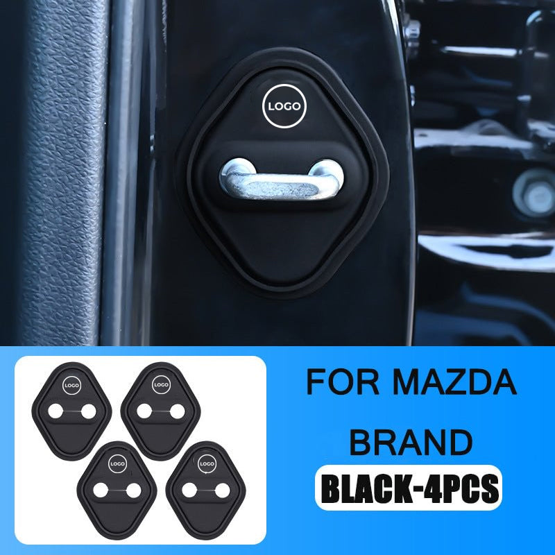 Couvercle de protection en silicone pour loquet de porte de voiture (4 pièces)