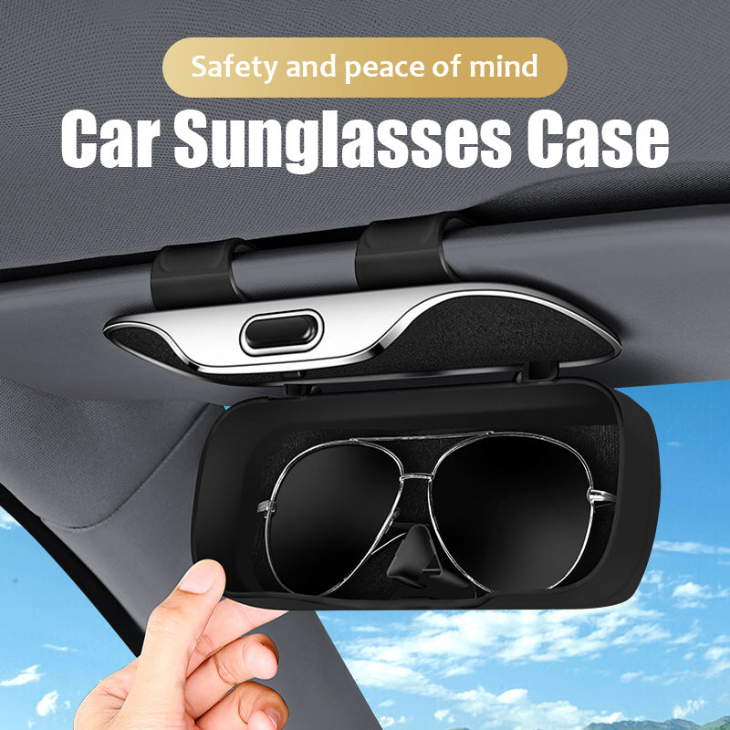 Étui à lunettes de soleil multifonctionnel pour voiture