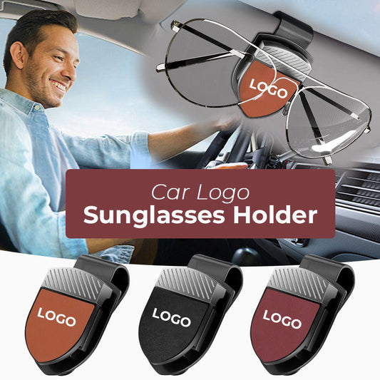 🕶️🚗 Porte-lunettes de soleil AutoClip personnalisé avec logo ✨