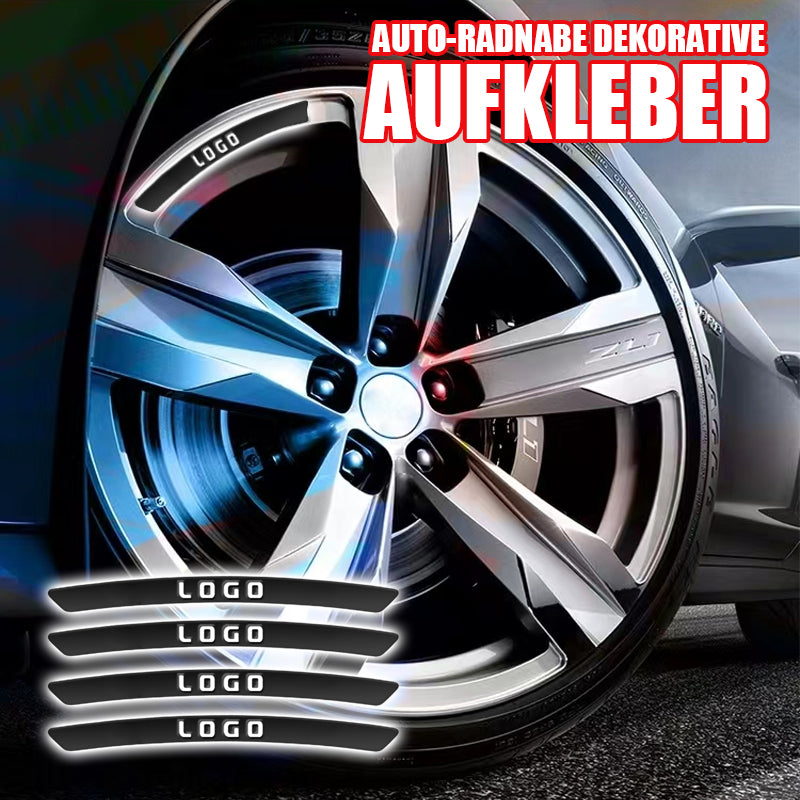 Autocollants décoratifs pour moyeu de roue de voiture (paquet de 4)