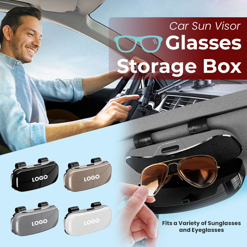 🕶️🚗 Porte-lunettes de soleil pour voiture et boîte de rangement haut de gamme