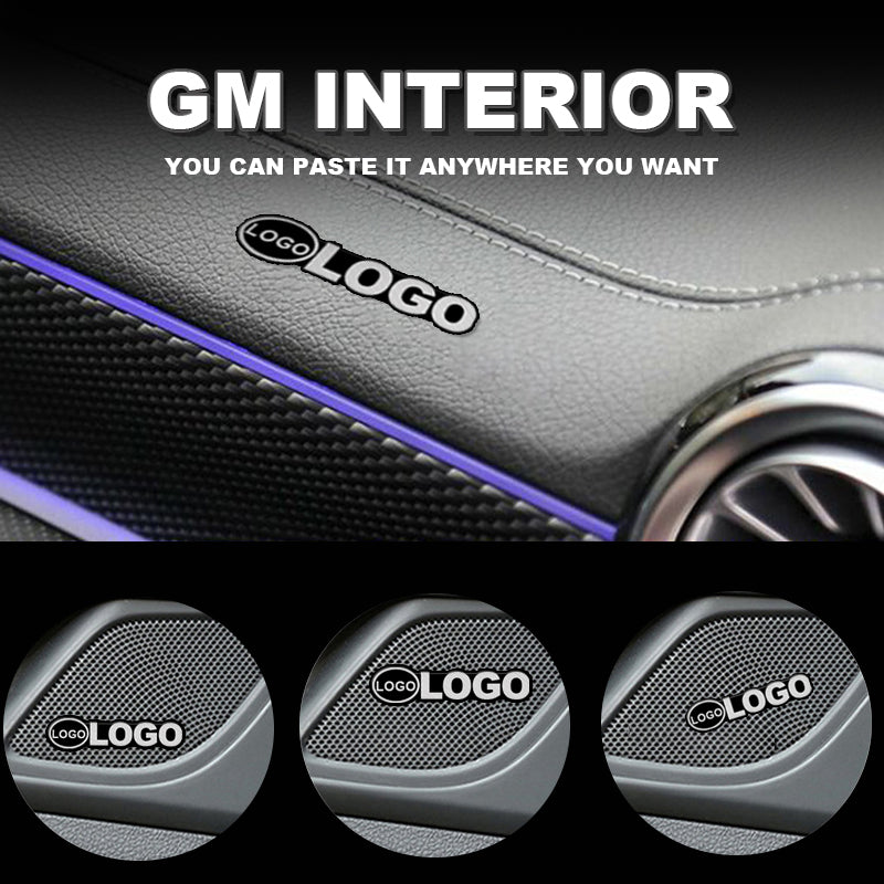 Car Interior Metal Sticker (4pcs) 