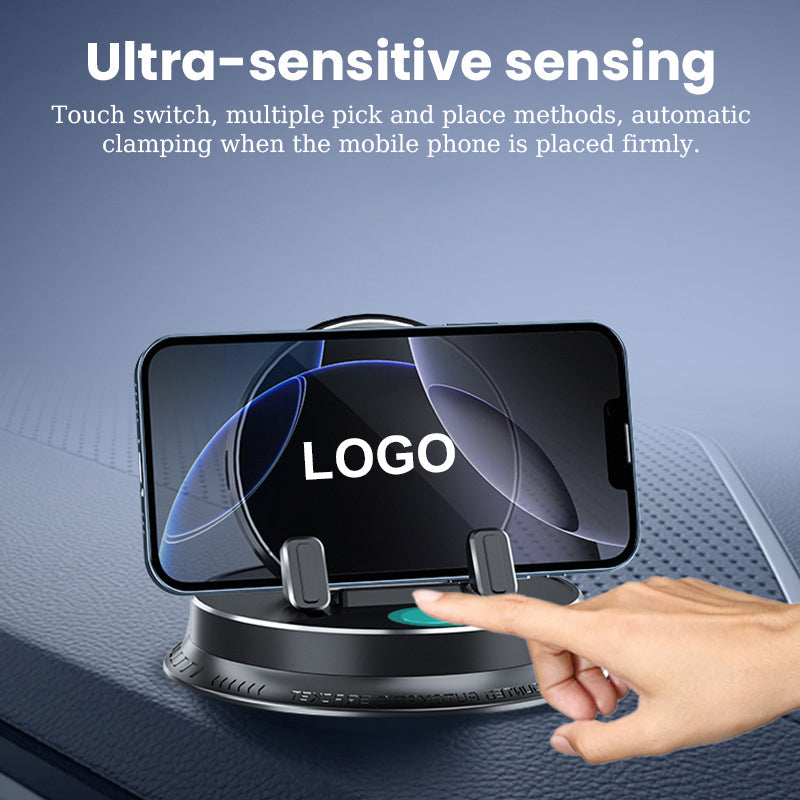 Support de téléphone portable multifonctionnel pour tableau de bord de voiture électrique avec logo