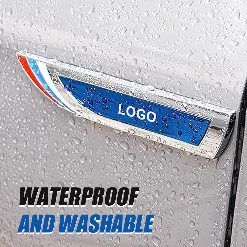 3D Metal Sheet Car Decorative Sticker (One Pair) 