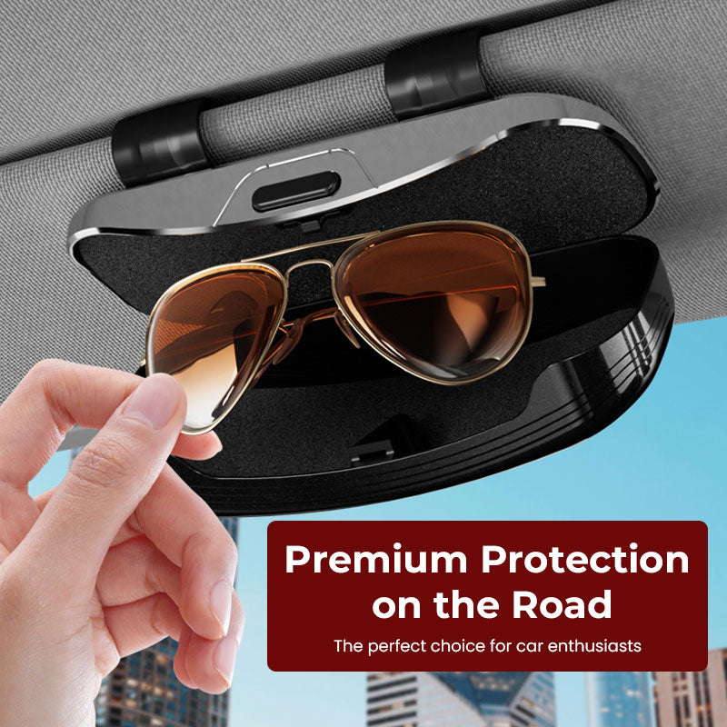 🕶️🚗 Porte-lunettes de soleil pour voiture et boîte de rangement haut de gamme