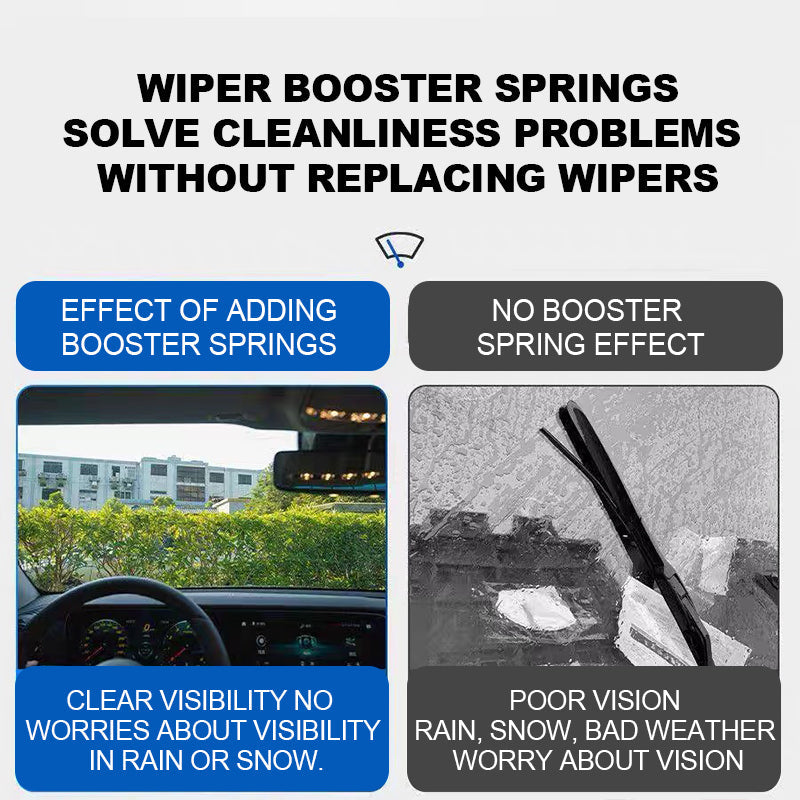 Windshield wiper springs