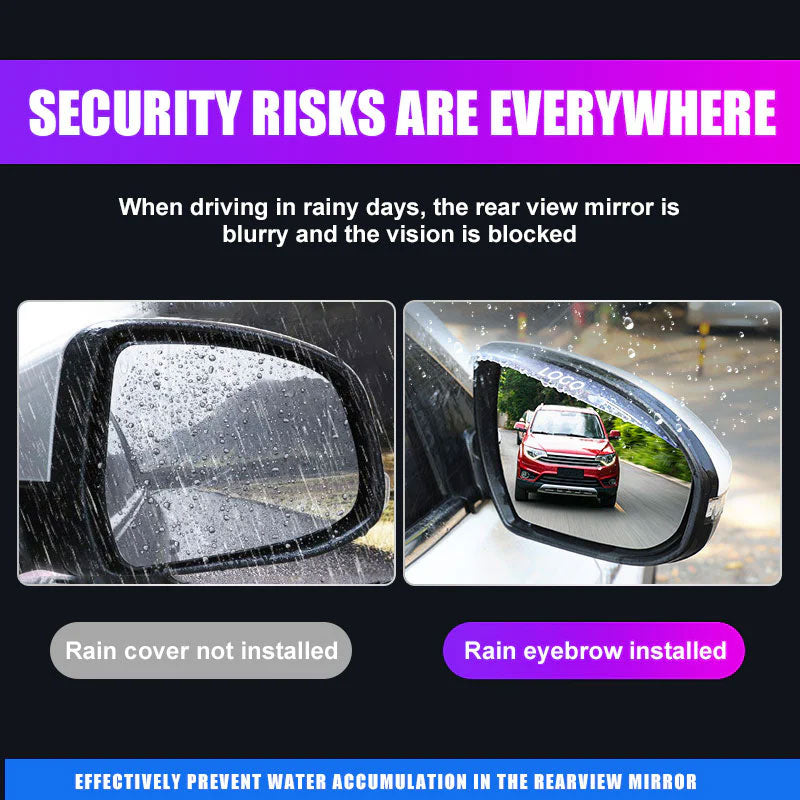 Pare-pluie pour rétroviseur de voiture (2 pièces)