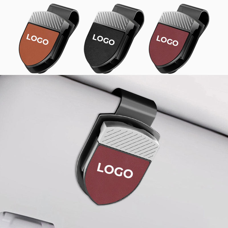 🕶️🚗 Porte-lunettes de soleil AutoClip personnalisé avec logo ✨