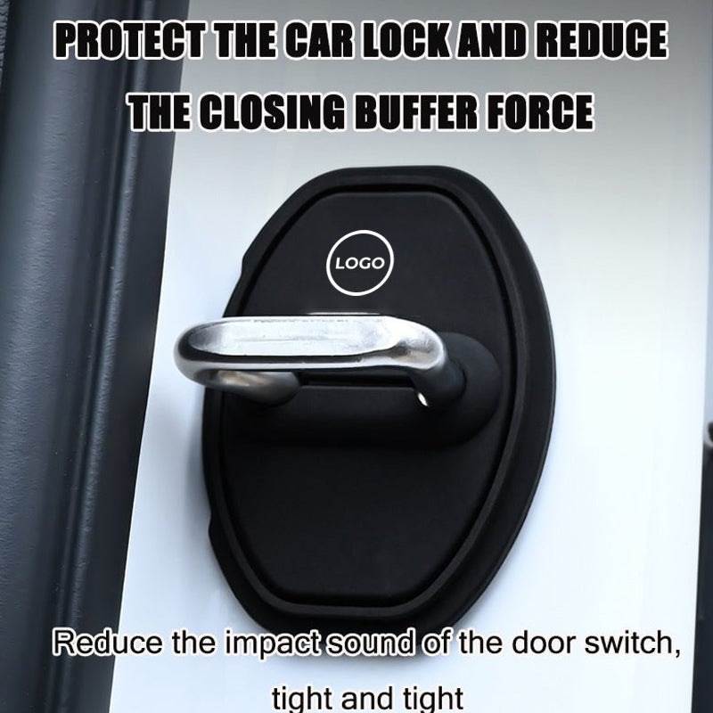 Couvercle de protection en silicone pour loquet de porte de voiture (4 pièces)