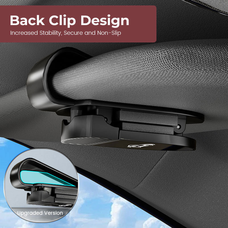 🕶️🚗 Porte-lunettes de soleil AutoClip personnalisé avec logo ✨