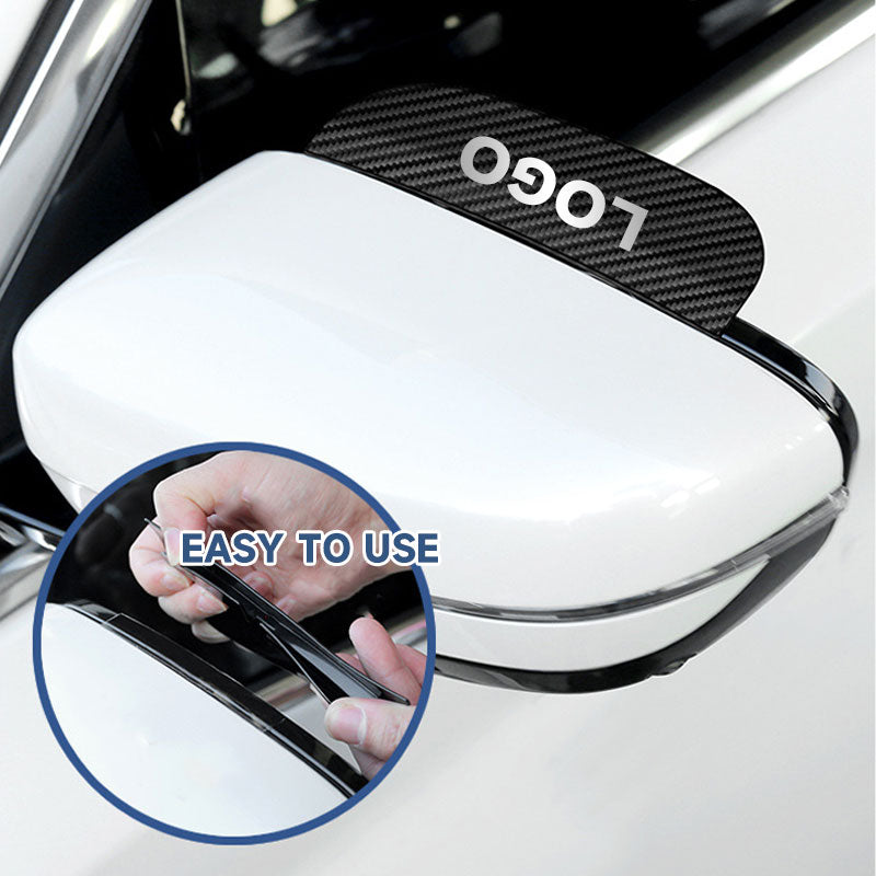 Carbon Fiber Rearview Mirror Rain Shield (1 Pair) 