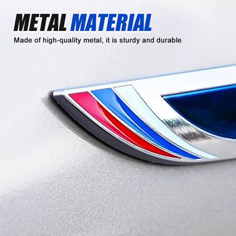 3D Metal Sheet Car Decorative Sticker (One Pair) 