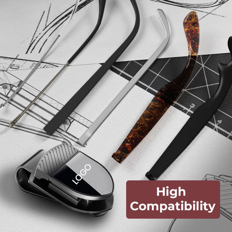 🕶️🚗 Porte-lunettes de soleil AutoClip personnalisé avec logo ✨