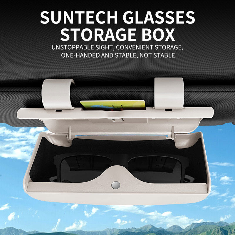 Boîte de rangement pour lunettes de voiture