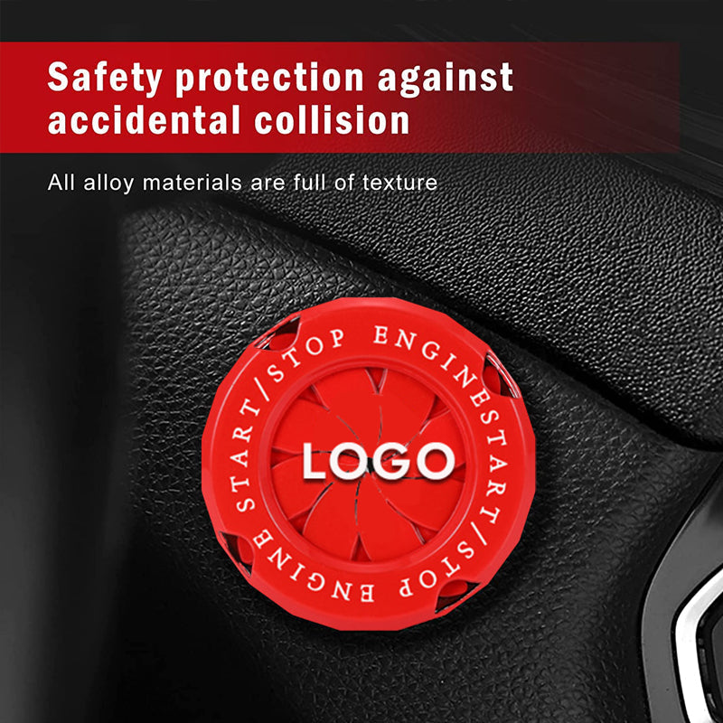 One Button Car Start Button Decoration - Diamond Style 