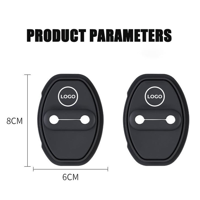 Couvercle de protection en silicone pour loquet de porte de voiture (4 pièces)
