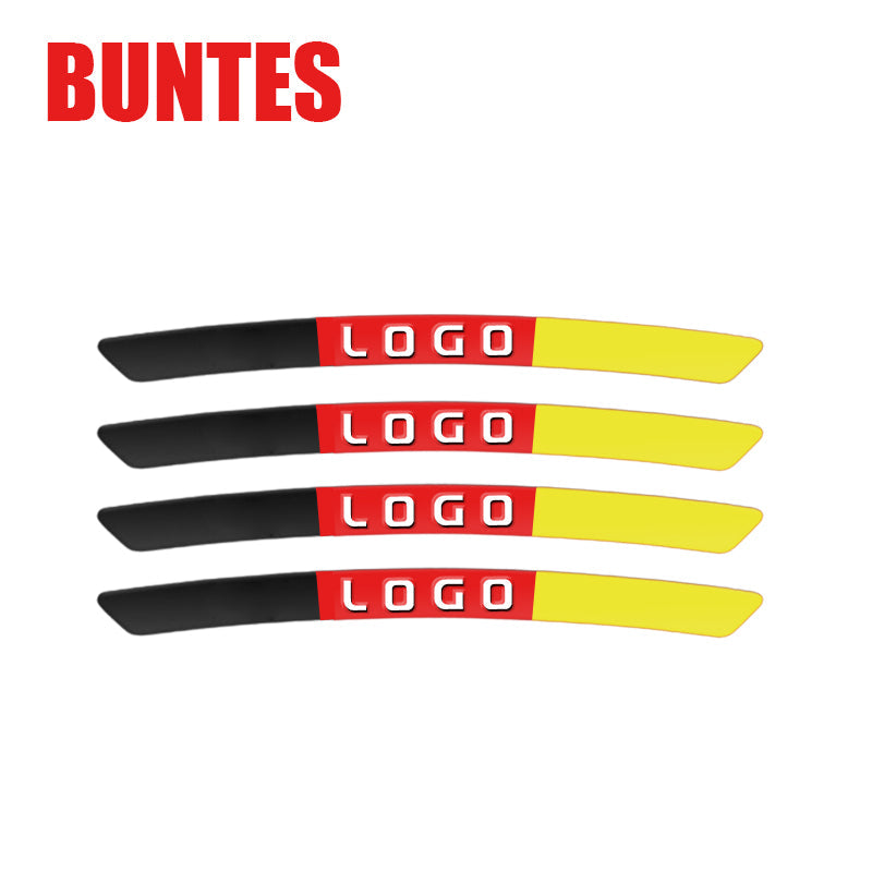 Autocollants décoratifs pour moyeu de roue de voiture (paquet de 4)