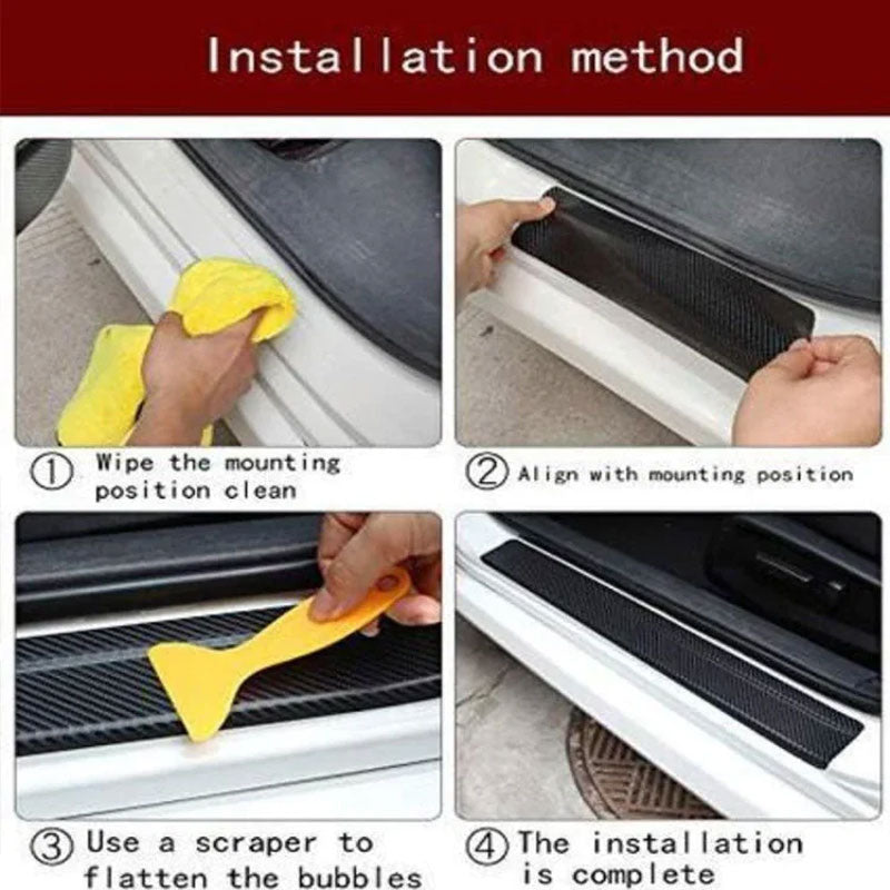 Carbon Car Door Sill Stickers(4pcs) 